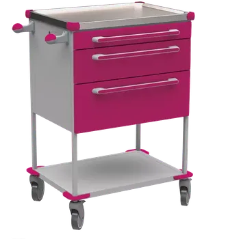 ASSIST 195 vozík zdravotnický, plast ABS, fialová