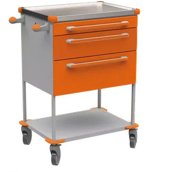 ASSIST 195 vozík zdravotnický, plast ABS, oranžová