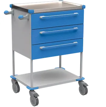 ASSIST 194 vozík zdravotnický, plast ABS, modrá