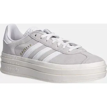 Dámská móda Semišové tenisky adidas Originals Gazelle Bold W, 41 1/3, šedá, 09X