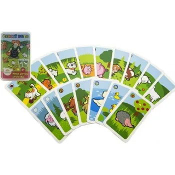 Pexeso Majjam Černý Petr - Moje první zvířátka, společenská hra, v plastové krabičce