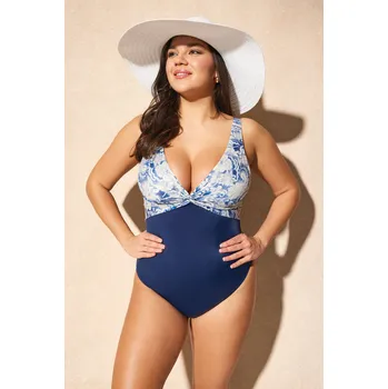 Dámské plavky Dorina Jednodílné plavky Yoruba L modrobílá