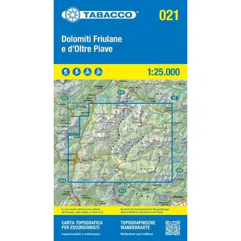 Tabacco Dolomiti Sinistra Piave (Tab - 021)