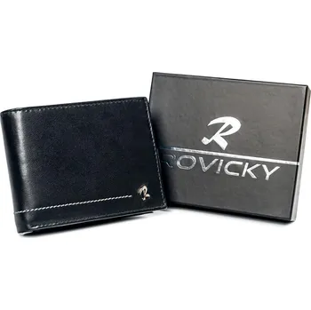 Peněženka Pánská kožená peněženka Rovicky N992-CMC černá