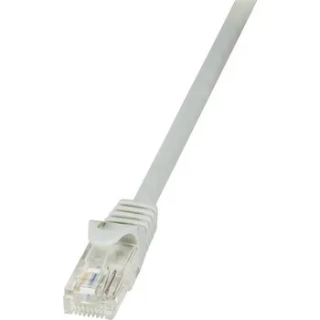 Datový kabel LogiLink CP1012U RJ45 síťové kabely, propojovací kabely CAT 5e U/UTP 0.25 m šedá 1 ks