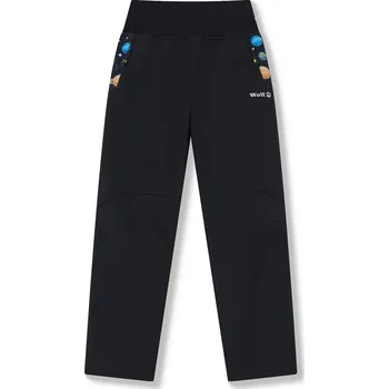 Chlapecké kalhoty Chlapecké softshellové kalhoty černé - vesmír WOLF B2582 Velikost: 122