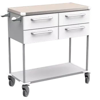 ASSIST 403 vozík zdravotnický, plast ABS, bílá