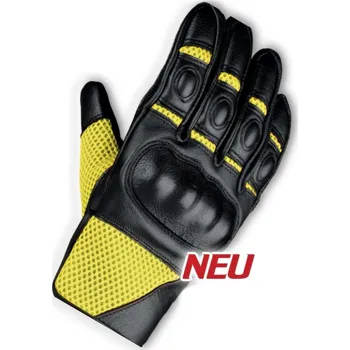 Moto rukavice NERVE Rukavice na motorku New Sporty Yellow - Velikost XS