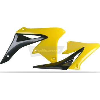 Kryty chladiče POLISPORT černá/žlutá Suzuki RM-Z250 SUZUKI RM-Z 250 2010-2018