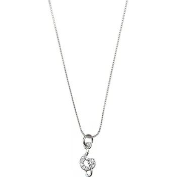 Náhrdelník Náhrdelník Houslový klíč s kamínky