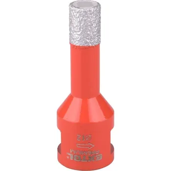 Vrták Korunka vykružovací diamantová, O 12mm, závit M14 EXTOL PREMIUM