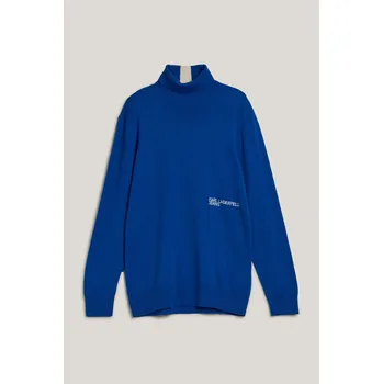 Pánský svetr SVETR KARL LAGERFELD JEANS KLJ LIGHTWEIGHT TURTLENECK KLJ BLUE
