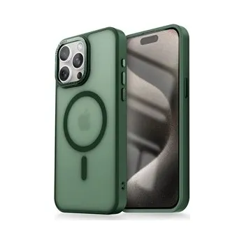 Pouzdro na mobilní telefon CELLFISH zadní kryt s podporou MagSafe pro Samsung Galaxy S25 zelený