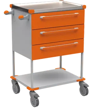 ASSIST 194 vozík zdravotnický, plast ABS, oranžová