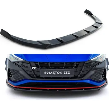 Karosérie Spojler pod nárazník lipa V.2 Hyundai Elantra N Mk7 černý lesklý plast
