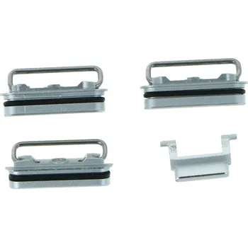 Tlačítka pro vypnutí hlasitosti a ztlumení zvuku, boční tlačítka pro iPhone 6S stříbrný Ori 4ks v jedné sadě