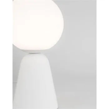 Stojací lampa NOVALUCE Stolní lampa ZERO bílá sádra a opálové sklo G9 1x5W 230V IP20 bez žárovky - NOVA LUCE