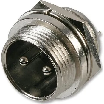 Elektrická zásuvka RS PRO Kulatý konektor, Montáž na panel, počet kontaktů: 2, Zásuvka, pohlaví kontaktu: Samec