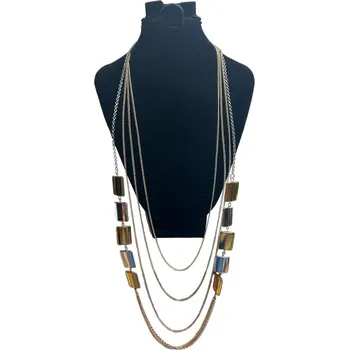 Náhrdelník BAZAR-Metal Náhrdelník - kostková elegance