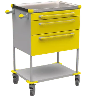 ASSIST 195 vozík zdravotnický, plast ABS, žlutá