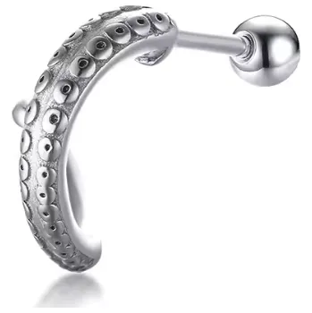 Náušnice B-TOP Pánská náušnice z nerezové oceli Chobotnice