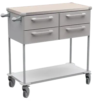 ASSIST 403 vozík zdravotnický, plast ABS, šedá