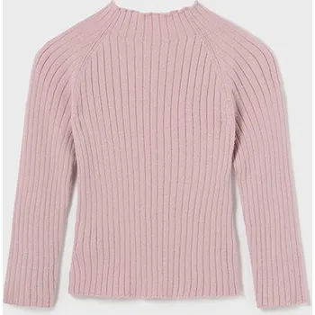 Pletený svert rolák Mayoral 2046 barva: růžová, Rozměr: 12 měsíců, 80 cm