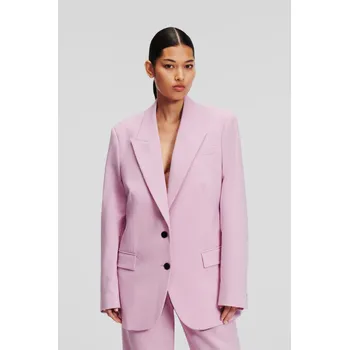 Dámské sako BLEJZR KARL LAGERFELD HUN KIM'S EDIT TAILORED JACKET ORCHID BOUQUET
