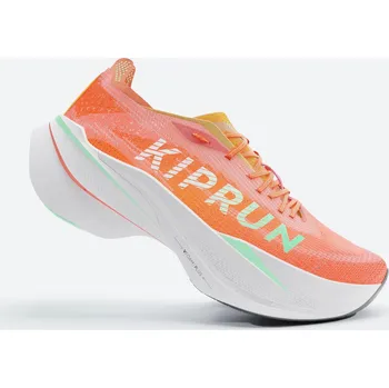 Pánská běžecká obuv KIPRUN Pánské běžecké boty s karbonovým plátem KD900X LD+ 46 ORANŽOVÁ|ZELENÁ|ČERVENÁ