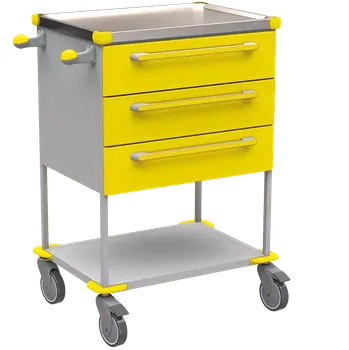 ASSIST 194 vozík zdravotnický, plast ABS, žlutá