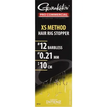 GAMAKATSU - Hotový návazec Pro Commercial XS Method Eyed Ready Rigs Easy Stop 10 cm vel. 14 8 ks