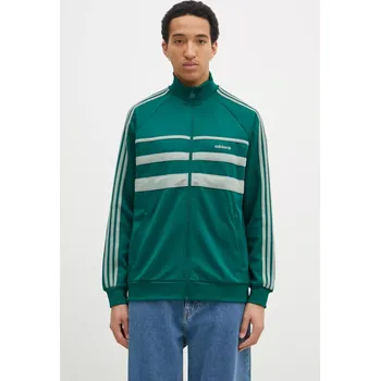 Pánská mikina Mikina adidas Originals First Tracktop pánská, zelená barva, s aplikací, JP1041, L, 78X