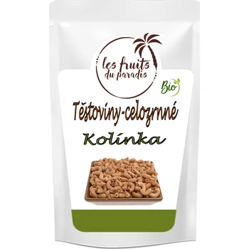 Těstoviny Kolínka celozrnná BIO 1 kg LES FRUITS DU PARADIS