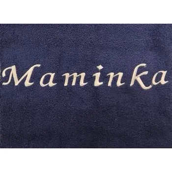 Ručník s výšivkou Maminka 50x100 (12-tm.modrá)