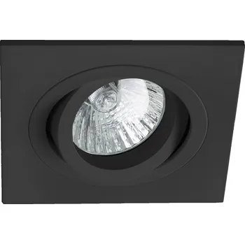 Bodové svítidlo FARO BARCELONA RADON SQ, ZAPUŠTĚNÉ STROPNÍ SVÍTIDLO, ČERNÁ 1xGU10