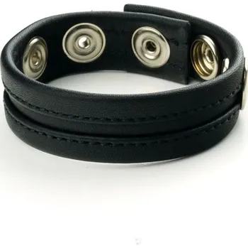 Prowler Red Cock Strap Black/Black, nastavitelný pásek na penis a varlata