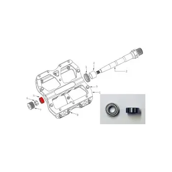 Pedál na kolo Ložiska pro Reverse Escape Pro 2 ks