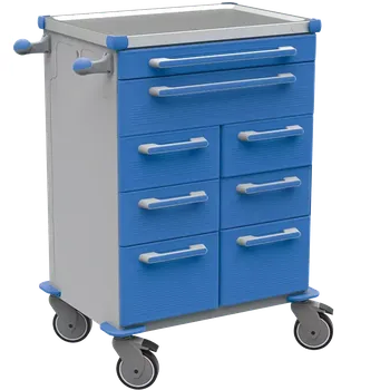 Plošinový vozík UNIT 261 N vozík zdravotnický, plast ABS, modrá