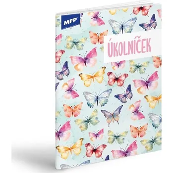 Sešit Úkolníček A6, 40 listů, Motýlci