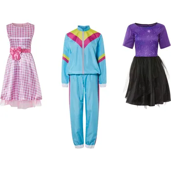 Karnevalový kostým Dámský kostým "Růžová dáma" / "Dívka z galaxie" / "tepláková souprava 80. léta" Růžová dáma S (36/38) - L (44/46)