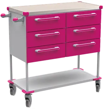 ASSIST 405 vozík zdravotnický, plast ABS, fialová