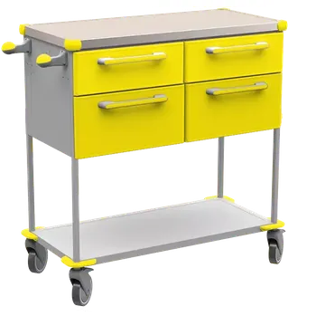 ASSIST 404 vozík zdravotnický, plast ABS, žlutá