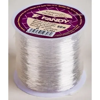 Dětské navlékací korálky Fandy Šňůrka na korálky pružná 50 m