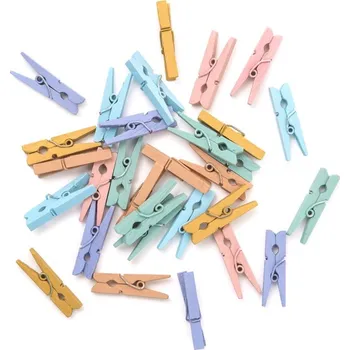 DP Craft Mini kolíčky pastelové barevné 3cm 30ks