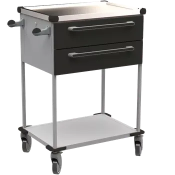 ASSIST 192 vozík zdravotnický, plast ABS, černá