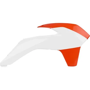 Kryty chladiče POLISPORT OEM Color (2015) Orange/White KTM KTM SX 150 2013-2015