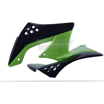 POLISPORT Kryty chladiče OEM barva černá/zelená Kawasaki KX450F KAWASAKI KX 450 F 2009-2011