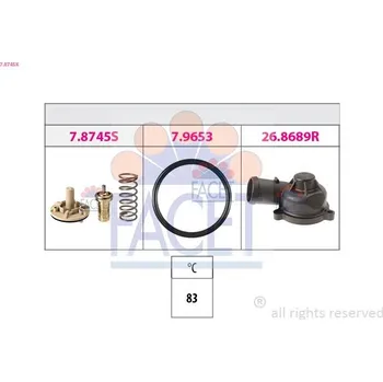 Automobilové těsnění Termostat, chladivo FACET 7.8745K