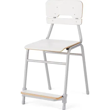 Jídelní židle Školní židle ADDITO, výška 500 mm, bílá