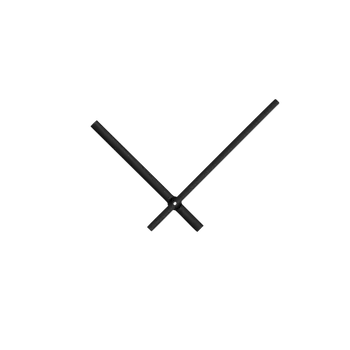 Hodiny Černé rovné hliníkové ručičky na hodiny 145 mm | 113 mm APH015B